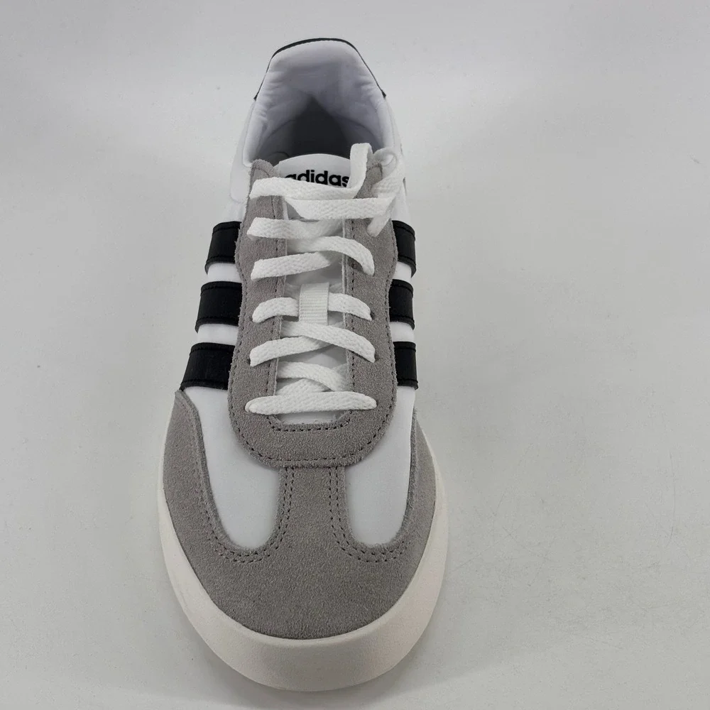 Adidas Barreda Decode J Youth Size 5.5 White Grey Black Suede Sneakers JQ8854